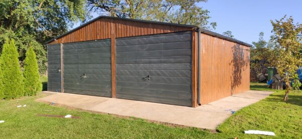 NUSS BLECHGARAGE CONTANIER ZELTGARAGE DOPPELGARAGE SATTELDACH GARAGE 7x6