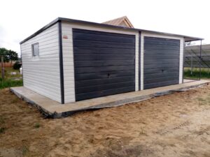 RAL9010&BTX7016 BLECHGARAGE STAHLGARAGE GARAGE CONTANIER 6,5x5 ÜBERDACHUNG 1,5x5