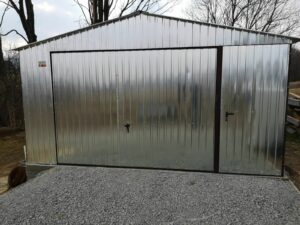 CONTANIER ZELTGARAGE LAGERRAUM BLECHGARAGE SATTELDACH GARAGE 4,5x6