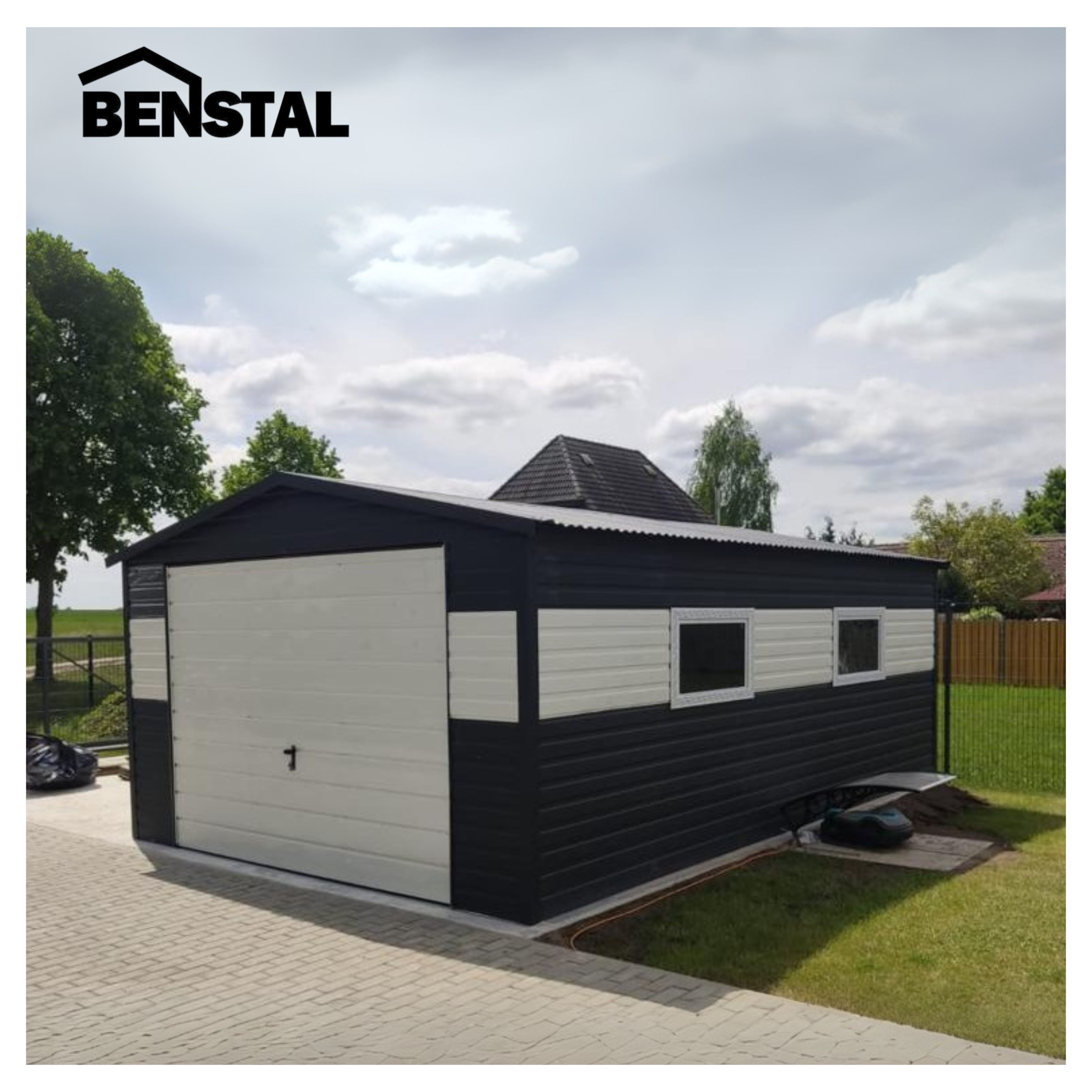 Blechgaragen Holzähnliche Blechgaragen Schwingtor Haustür Gartenhaus Werkzeugkasten Blech