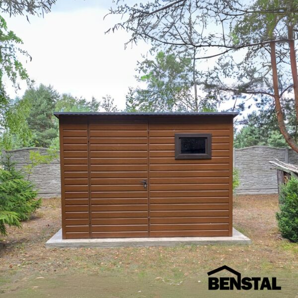 Blechgaragen Holzähnliche Blechgaragen Schwingtor Haustür Gartenhaus Werkzeugkasten Blech