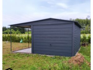 Blechgaragen Holzähnliche Blechgaragen Schwingtor Haustür Gartenhaus Werkzeugkasten Blech
