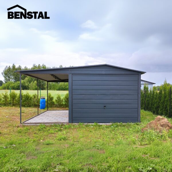 Blechgaragen Holzähnliche Blechgaragen Schwingtor Haustür Gartenhaus Werkzeugkasten Blech