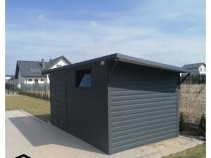 Blechgaragen Holzähnliche Blechgaragen Schwingtor Haustür Gartenhaus Werkzeugkasten Blech