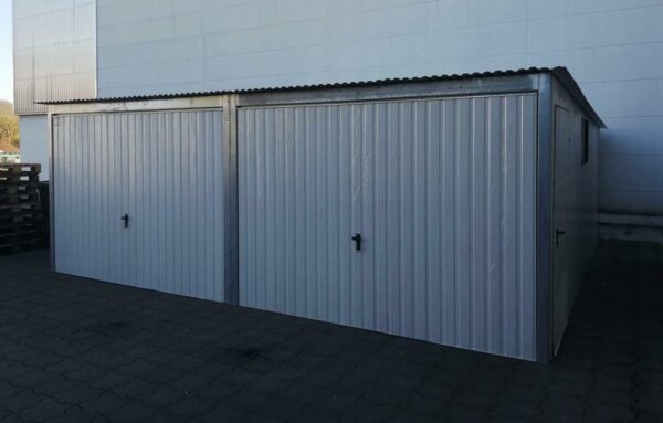 RAL 9010 GARAGE CONTANIER ZELTGARAGE PREMIUM BLECHGARAGE DOPPELGARAGE 7x6 – Bild 3