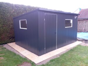 BTX 7016 Gartenhaus Blechgarage Garage Gerätehaus Metall PREMIUM Schuppen 3,5x3