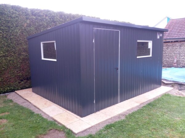 BTX 7016 Gartenhaus Blechgarage Garage Gerätehaus Metall PREMIUM Schuppen 3,5x3