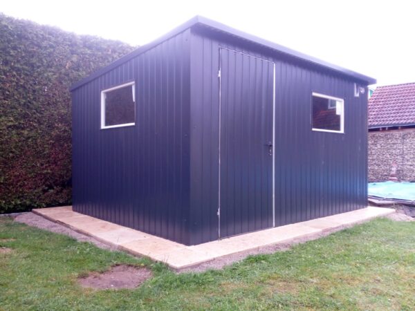 BTX 7016 Gartenhaus Blechgarage Garage Gerätehaus Metall PREMIUM Schuppen 3,5x3 – Bild 4