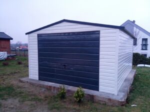 RAL 9010&7016 SATTELDACH GARAGE CONTANIER ZELTGARAGE LAGERRAUM BLECHGARAGE 4x5,5