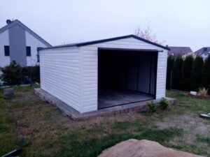 RAL 9010&7016 LAGERRAUM BLECHGARAGE SATTELDACH GARAGE CONTANIER ZELTGARAGE 4,5×6