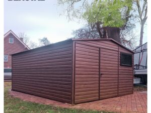 Metallgarage Blechhalle Fertiggarage LAGER Blechgarage 4x5m
