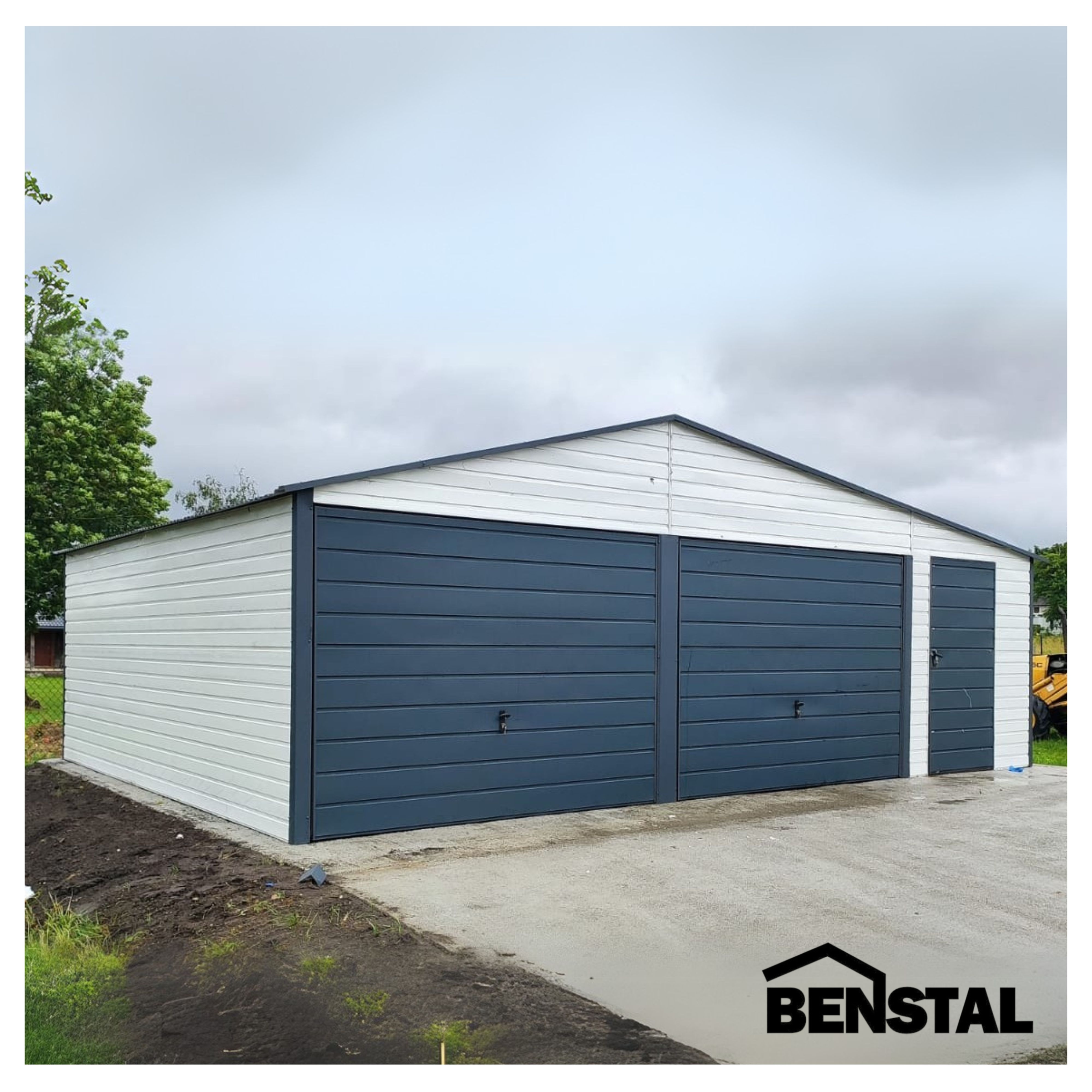 RAL 9010 & BTX 7016 BLECHGARAGE CONTANIER ZELTGARAGE DOPPELGARAGE SATTELDACH GARAGE 8×6